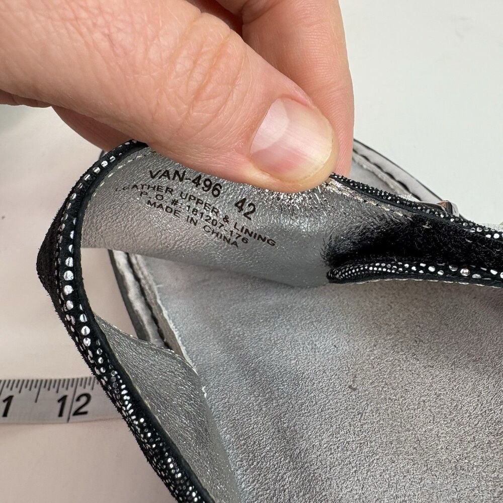 ALEGRIA Vanessa Gray / Silver Metallic EU 42 (US 10) Womens Sandals VAN-496 - Picture 10 of 10